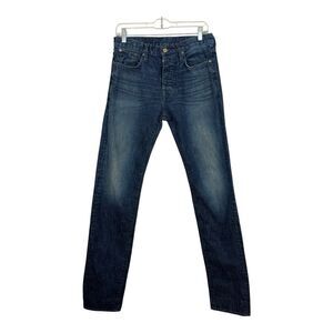 HELMUT LANG Button Fly Jeans Size Men’s 30x34 Dark Denim 907HM207 Made In USA